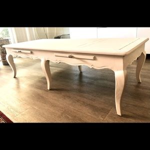 White coffee table 24 x 56 x 16